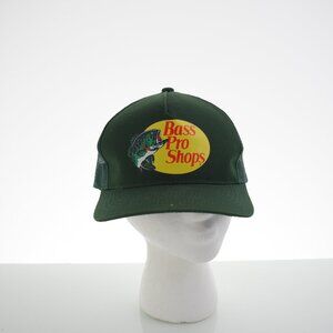 Bass Pro Shops Dark Green Snapback Trucker Hat